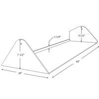 Top Polycarbonate Lid for 16 Tubs Ice Cream Cabinet, Right
